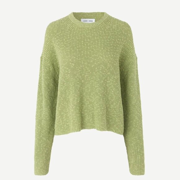 SAMSOE SAMSOE  zoey crewneck sweater - tarragon - Picture 2 of 7